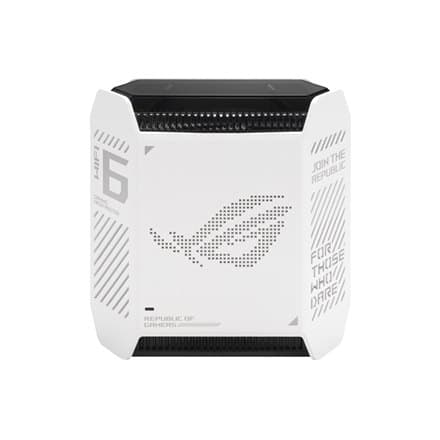 Asus | Wifi 6 802.11ax Tri-band Gigabit Gaming Mesh Router | GT6 ROG Rapture (1-pack) | 802.11ax | 574+4804+4804 Mbit/s | 10/100