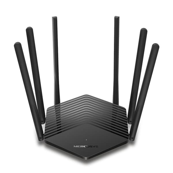 Mercusys | AC1900 trådløs Dual Band Gigabit Router | MR50G | 802.11ac | 600+1300 Mbit/s | 10/100/1000 Mbit/s | Ethernet LAN (RJ Sort