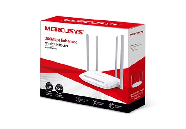 Mercusys | Parannettu langaton N-reititin | MW325R | 802.11n | 300 Mbit/s | 10/100 Mbit/s | Ethernet LAN (RJ-45) -portit 3 | Mesh Supp