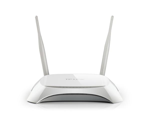 TP-LINK | 3G/4G-router | TL-MR3420 | 802.11n | 300 Mbit/s | 10/100 Mbit/s | Ethernet LAN (RJ-45) porte 4 | Mesh Support No | HEJ M- Sort, Hvid