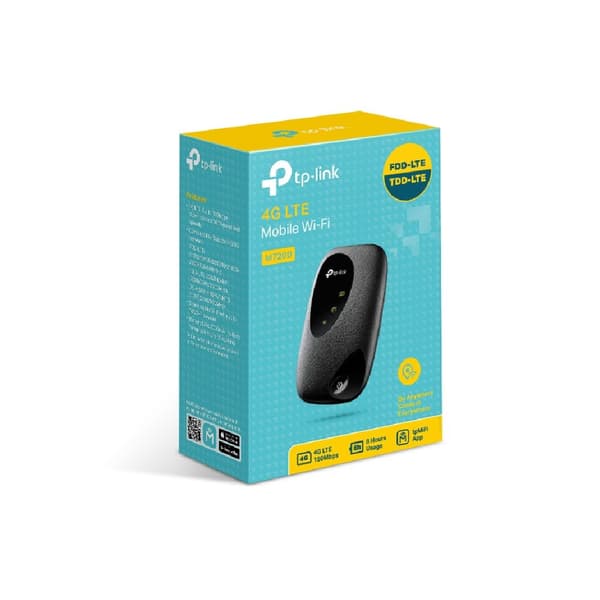 TP-LINK | 4G LTE Mobil Wi-Fi | M7200 | 802.11n | 300 Mbit/s | Mbit/s | Ethernet LAN (RJ-45) porte | Mesh Support No | MU-MiMO