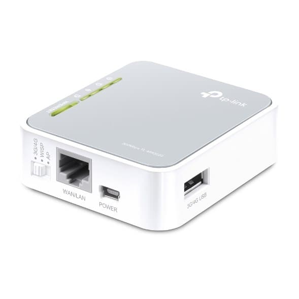 TP-LINK | 4G LTE-router | TL-MR3020 | 802.11n | 300 Mbit/s | 10/100 Mbit/s | Ethernet LAN (RJ-45)-portar 3 | Nätstöd nr | HONOM