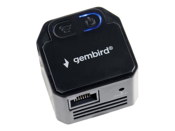 Gembird WNP-RP300-03-BK - Räckviddsökare för wifi - 100Mb LAN - Wi-Fi - 2.4 GHz