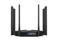 Miniatyrbilde 2 av 5: Mercusys MR90X, Wi-Fi 6 (802.11ax), Dobbelbånd (2.4 GHz / 5 GHz), Ethernet/bredbåndsforbindelse, Sort, Frittstående router