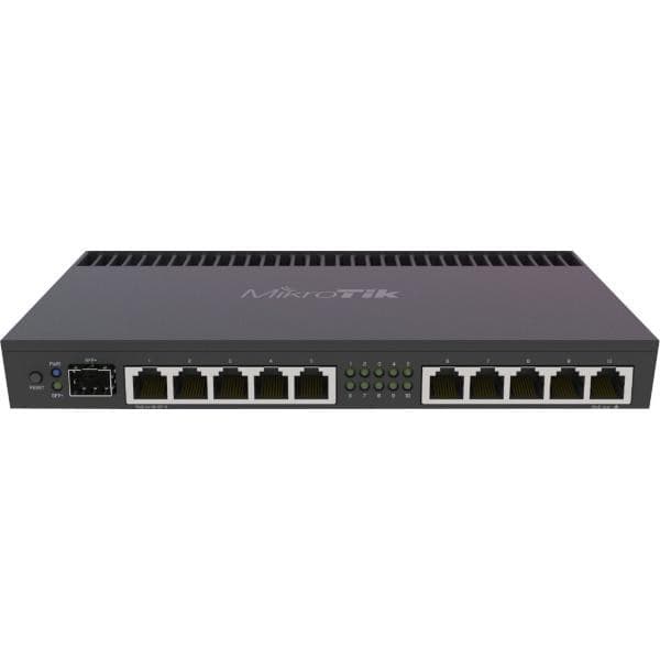MikroTik RB4011IGS+RM | Router | 10x RJ45 1000Mb/s, 1x SFP+ Sort