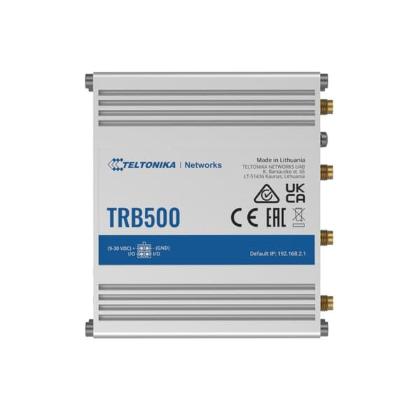 Teltonika TRB500 | Gateway, 5G Gateway | SA & NSA, 1x RJ45 1000Mb/s, 1x mini SIM