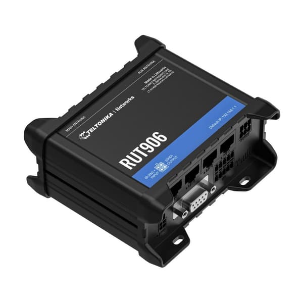 Teltonika RUT906 | Professionel industriel 4G LTE router | Cat.4, WiFi, Dual Sim, 1x WAN, 3X LAN, IP30