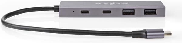 Nedis USB Hub 1x USB-C™ 3.2 Gen2 - 2x USB-A 3.2 Gen2, 2x USB-C™ 3.2 Gen2, 4-port(ar), USB 3.