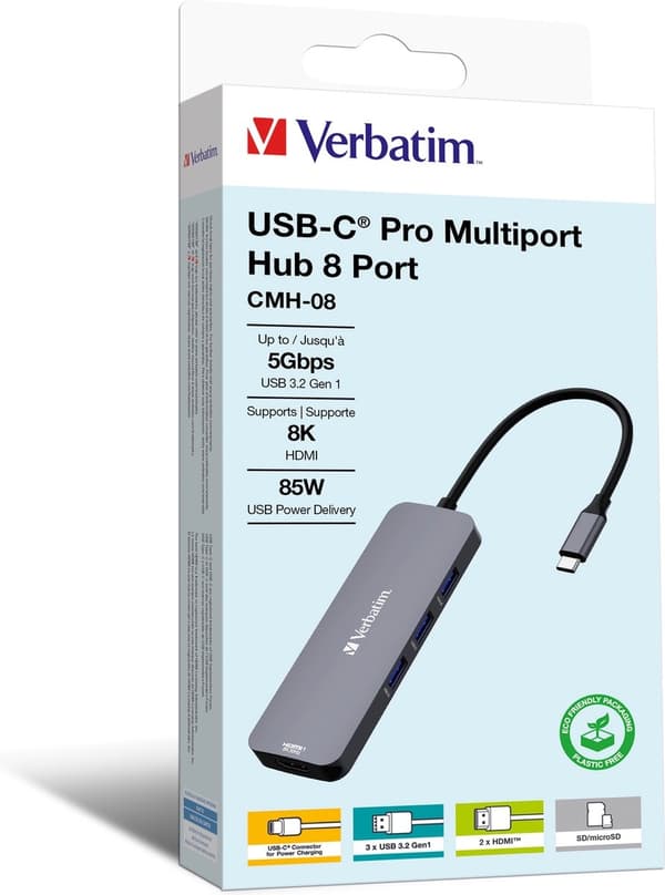 Verbatim USB-C Pro multiport hubb 5-ports CMH-05