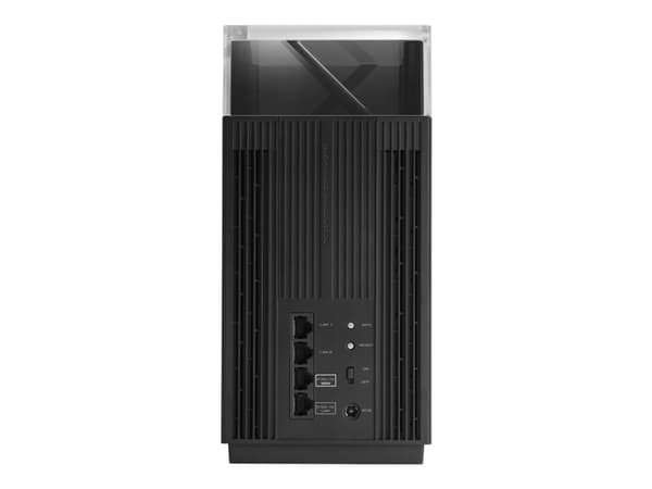 ASUS ZenWiFi Pro XT12 - Wi-Fi-system - (2 rutere) - inntil 6000 kvadratfot - maske 1GbE, 2.5GbE - Wi-Fi 6 - Trippelbånd