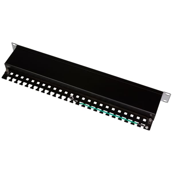 LogiLink Patchpanel 16-portar Cat6 för 19" rack U1 Svart