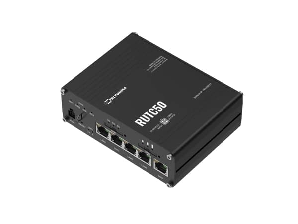 Teltonika RUTC50 - Trådløs ruter - Wifi 6 - 5G - DIN-skinnemonterbar