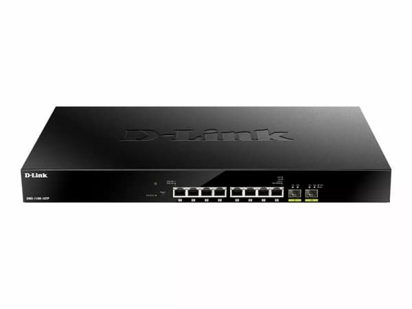 D-Link Switch, 8x 100/1000/2.5G (PoE+) + 2x 10 Gigabit SFP+, PoE+