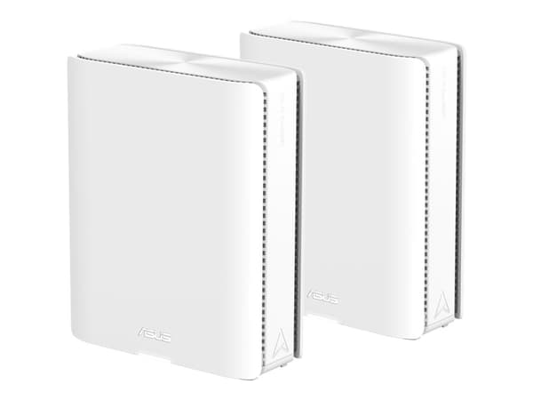 ASUS ZenWiFi BQ16 - Wi-Fi-system - (2 rutere) - maske 10GbE, 5GbE, 2.5GbE, Wi-Fi 7 - Wi-Fi 7 - Multibånd