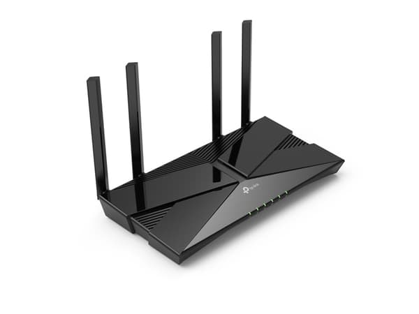 TP-Link XX230V, Wi-Fi 6 (802.11ax), Dual-band (2,4 GHz / 5 GHz), Nätverksansluten (Ethernet), Svart, Bordsrouter