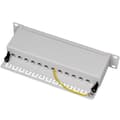 Pikkukuva 5 / 9: LogiLink Patchpanel 12-portar Cat6 för 10" rack U1 Grå