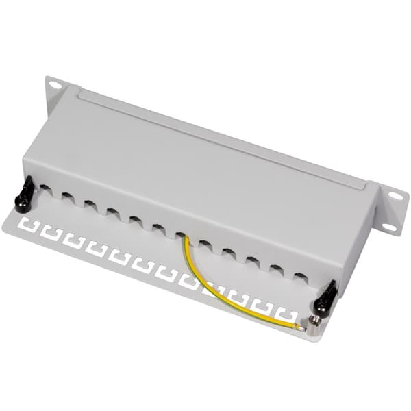 LogiLink Patchpanel 12-portar Cat6 för 10" rack U1 Grå