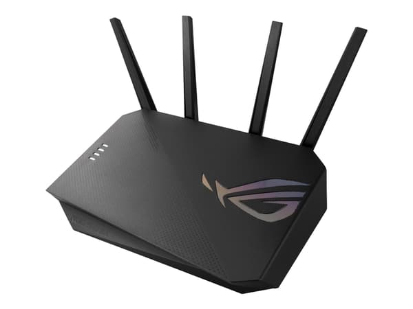 ASUS ROG STRIX GS-AX5400, Wi-Fi 6 (802.11ax), Dobbelbånd (2.4 GHz / 5 GHz), Ethernet/bredbåndsforbindelse, Sort, Frittstående router Sort