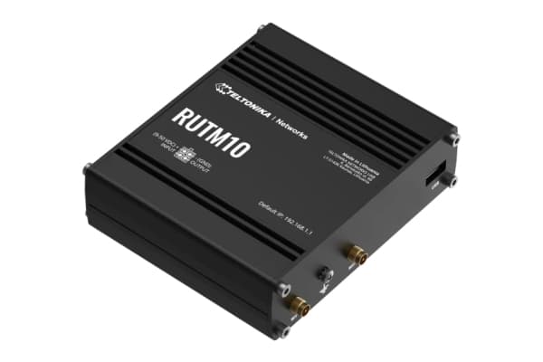 Teltonika RUTM10, Wi-Fi 5 (802.11ac), Dual-band (2.4 GHz / 5 GHz), Ethernet LAN, Black, Industrial router