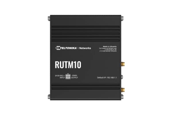 Teltonika RUTM10, Wi-Fi 5 (802.11ac), Dual-band (2.4 GHz / 5 GHz), Ethernet LAN, Black, Industrial router
