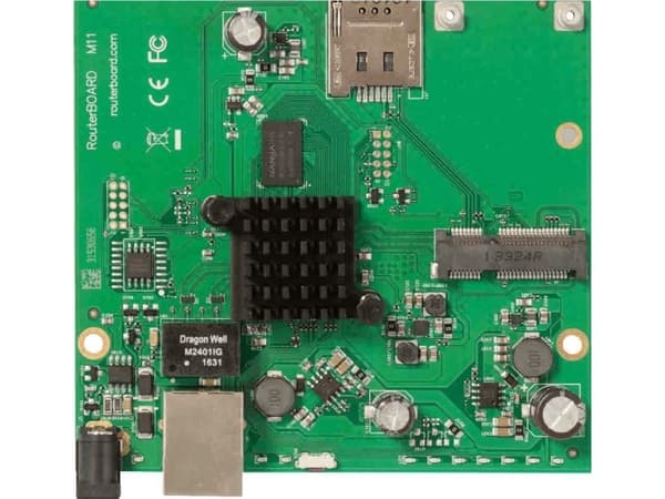 NET ROUTER ACC KORT RBM11G MIKROTIK Sort, Grønn, Grå