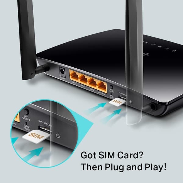 TP-Link 300 Mbps trådløs N 4G LTE-ruter /TL-MR6400