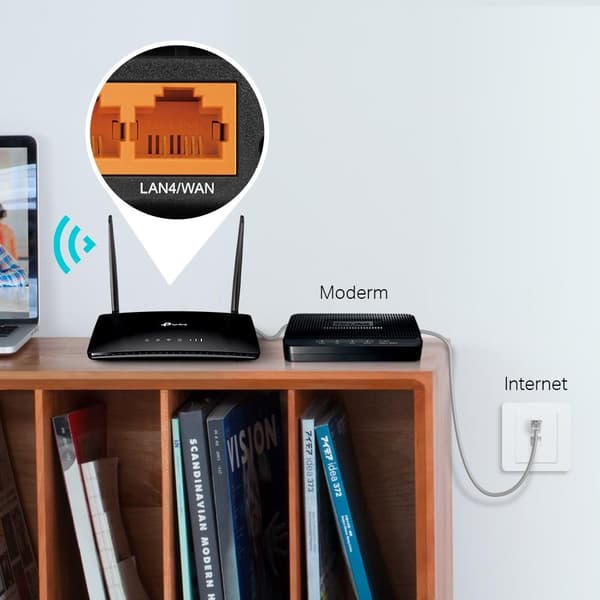 TP-Link 300 Mbps trådløs N 4G LTE-ruter /TL-MR6400