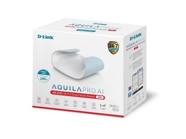 D-Link M60 Mesh Wi-Fi-system Dual-band (2,4 GHz/5 GHz) Wi-Fi 6 (802.11ax) Hvit 4 Intern