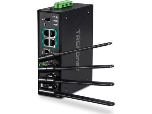 TRENDnet TRENDnet TI-WP100 industriell PoE+ ruter, trådløs AC1200 Gigabit Sort