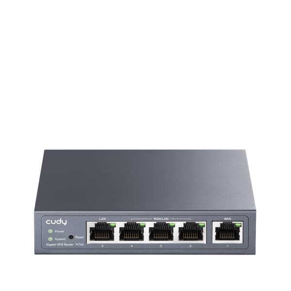 Cudy Gigabit Multi-WAN VPN Router kablet router Fast Ethernet, Gigabit Ethernet Grå Grå