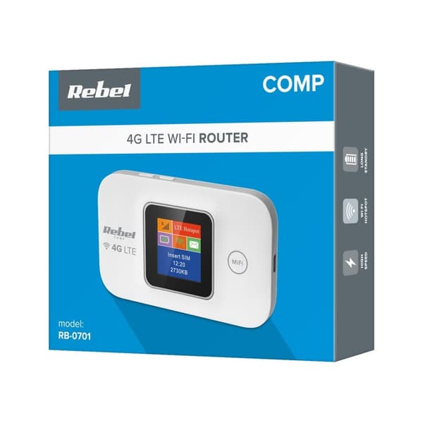 Rebel RB-0701 trådløs router Enkeltbånds (2,4 GHz) 3G 4G