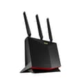 Miniatyrbillede 3 af 5: ASUS 4G-AC86U trådløs router Gigabit Ethernet Dual-band (2,4 GHz / 5 GHz) Sort