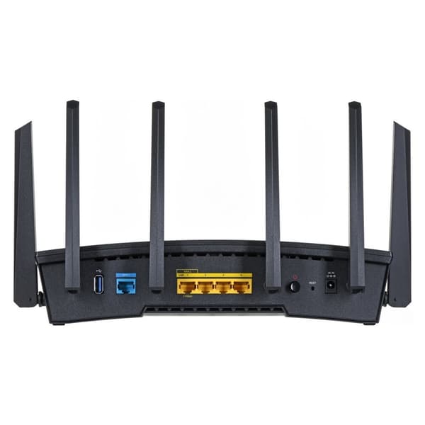 Synology RT6600ax Router WiFi6 1xWAN 3xGbE 1x2.5Gb trådløs router Tri-band (2.4 GHz / 5 GHz / 5 GHz) Sort