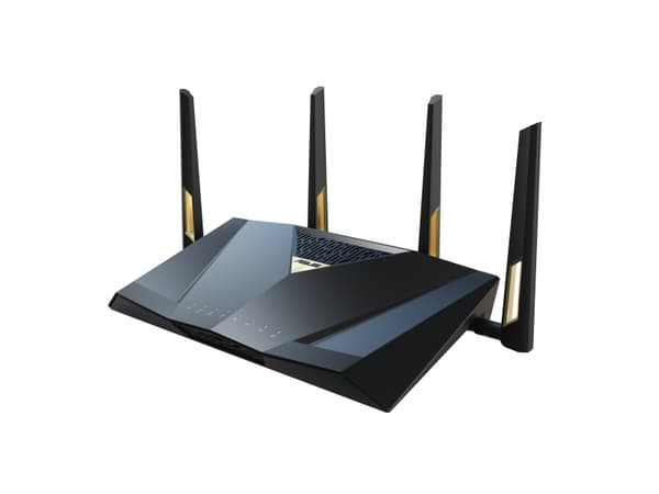 ASUS RT-BE88U - Trådlös router 9-ports-switch - 1GbE, 2.5GbE, Wi-Fi 7 - WAN-portar: 3 - Wi-Fi 7 - Dubbelband