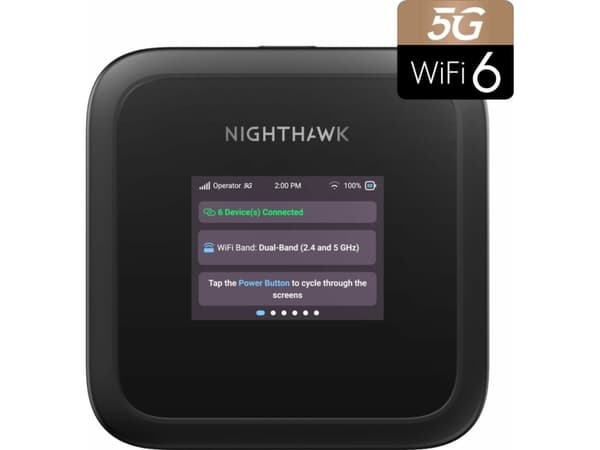 NETGEAR M3, Wi-Fi 6 (802.11ax), Dual-band (2.4 GHz / 5 GHz), Black, Portable router