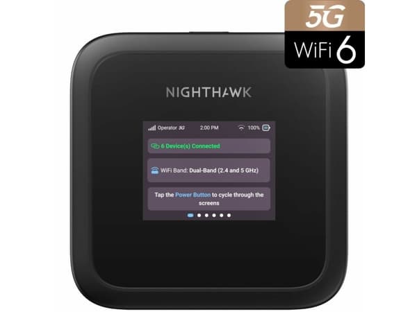NETGEAR M3, Wi-Fi 6 (802.11ax), Dual-band (2.4 GHz / 5 GHz), Black, Portable router