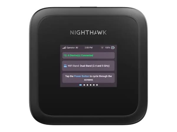 NETGEAR M3, Wi-Fi 6 (802.11ax), Dual-band (2.4 GHz / 5 GHz), Black, Portable router
