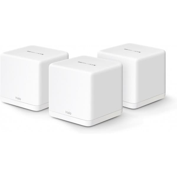 Mercusys Halo H60X WiFi 6 -Mesh-järjestelmä, 3-pack Valkoinen