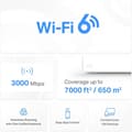 Miniatyrbillede 4 af 10: Mercusys Halo H80X WiFi 6 -Mesh-system, 3-pak