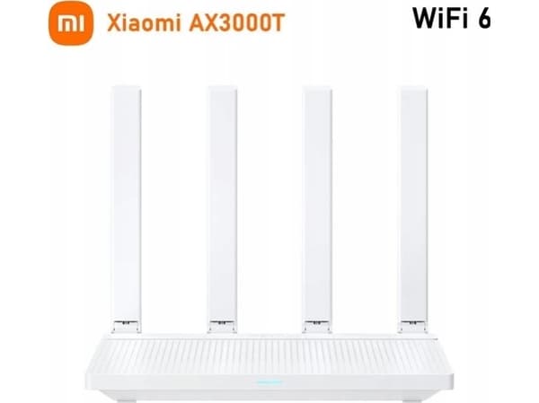 Xiaomi AX3000T, Wi-Fi 6 (802.11ax), Dual-band (2.4 GHz / 5 GHz), Ethernet LAN, White, Tabletop router