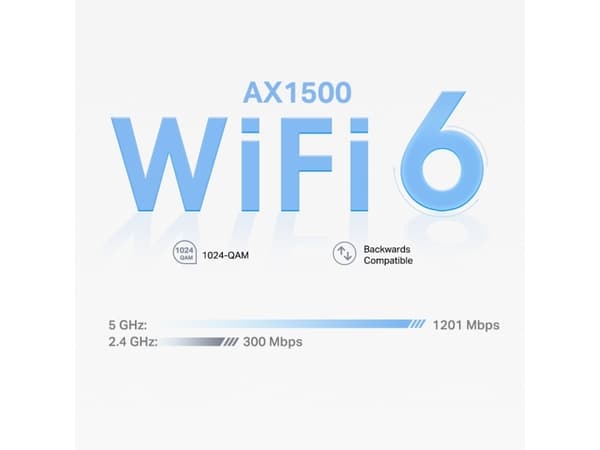 TP-Link Deco X1500, Hvit, Innvendig lys, Mesh system, Kraft indikator, Dobbelbånd (2.4 GHz / 5 GHz), Wi-Fi 6 (802.11ax)