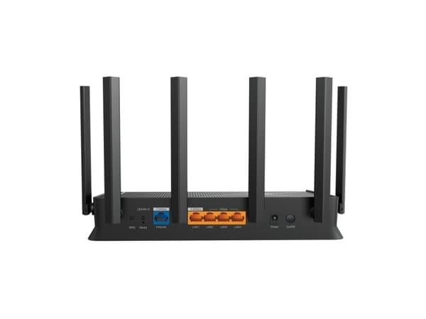 TP-Link Archer BE400, Wi-Fi 7 (802.11be), Dobbelbånd (2.4 GHz / 5 GHz), Ethernet/bredbåndsforbindelse, Sort, Skrivebord/stolperuter