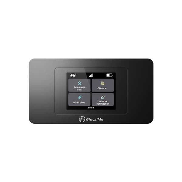 GlocalMe Duoturbo bärbar 4G/LTE Wi-Fi-router med lång batteritid