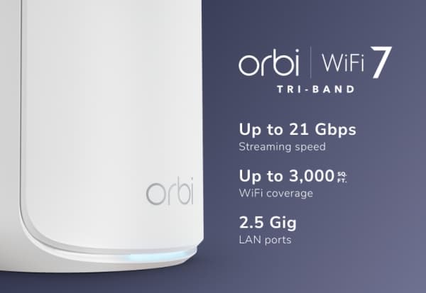 NETGEAR - Orbi 870 -sarjan kolmikaistainen WiFi 7