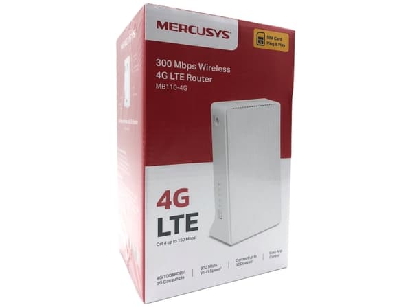 TP-Link Mercusys MB110-4G V1 trådlös router Desktop Hvit
