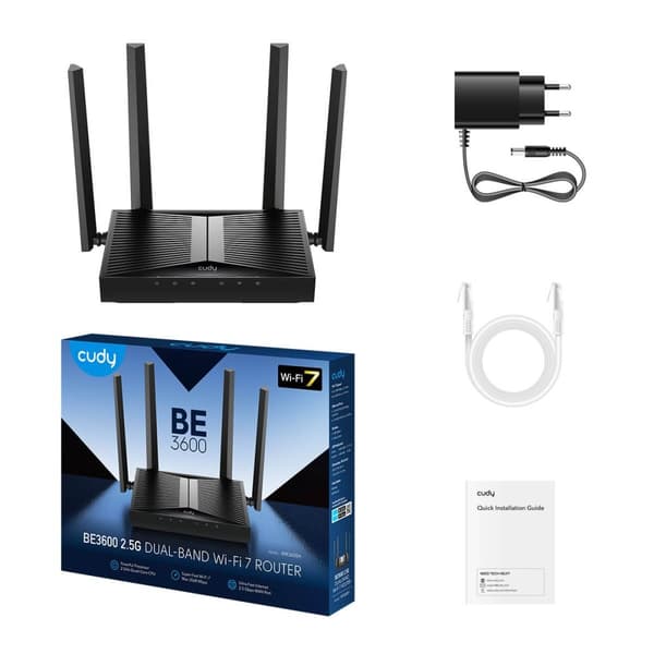 CUDY Router Wi-Fi WR3600 WF7 BE3600 Gigabit Mesh