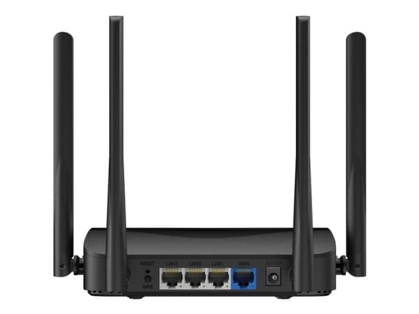Mercusys MR25BE, Wi-Fi 7 (802.11be), Dobbelbånd (2.4 GHz / 5 GHz), Ethernet/bredbåndsforbindelse, Sort, Frittstående router