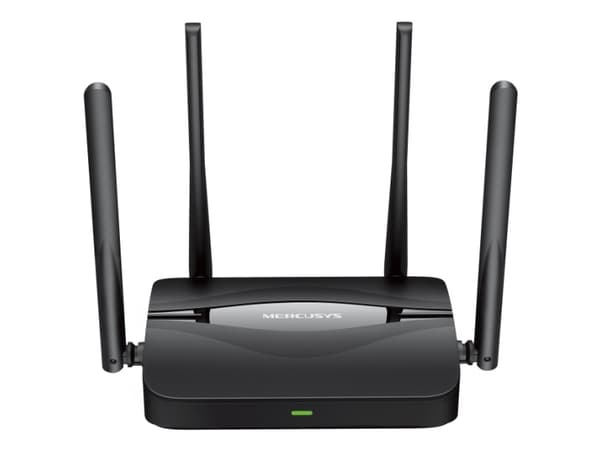 Mercusys MR25BE, Wi-Fi 7 (802.11be), Dobbelbånd (2.4 GHz / 5 GHz), Ethernet/bredbåndsforbindelse, Sort, Frittstående router