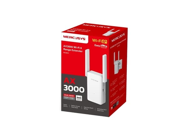 Mercusys ME80X, 100,1000 Mbit/s, Extern, IEEE 802.11a, IEEE 802.11ac, IEEE 802.11ax, IEEE 802.11b, IEEE 802.11g, IEEE 802.11n, 802.11a, 802.11b, 802.