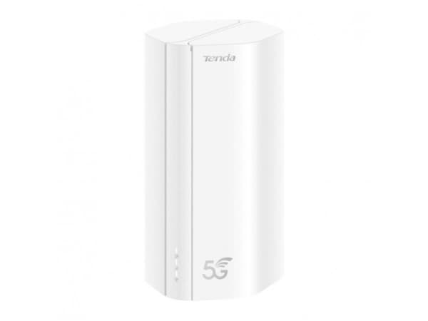 Tenda 5G01, Wi-Fi 6 (802.11ax), Dual-band (2,4 GHz / 5 GHz), Nätverksansluten (Ethernet), 5G, Vit, Bordsrouter
